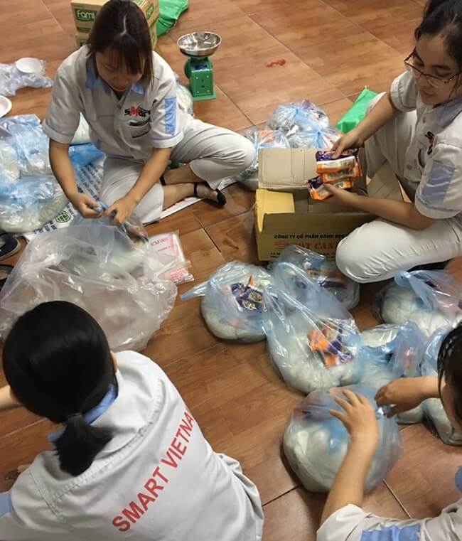 CBCNV Smart ủng hộ, quyên góp quà cho dân vùng lũ Thanh Hóa