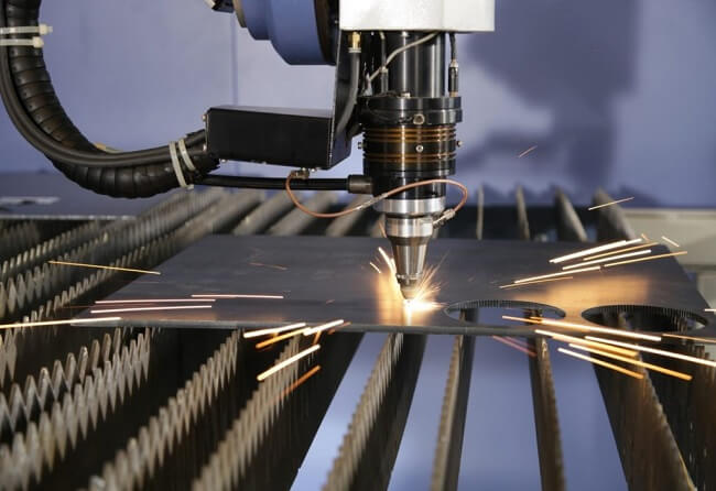 Hình ảnh cắt laser trên vật liệu inox