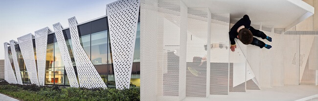 ứng dụng của các tấm kim loại tấm đục lỗ trong thiết kế nhà ở