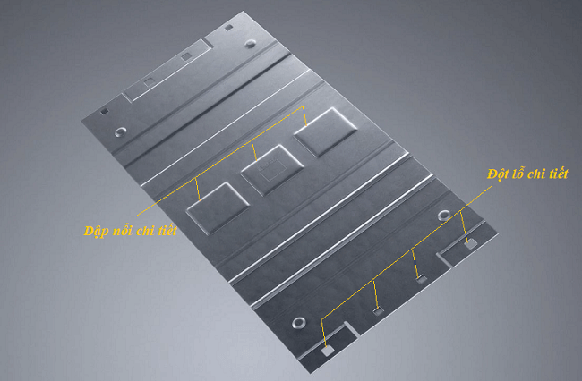 Bộ phận tấm được gia công đột dập CNC