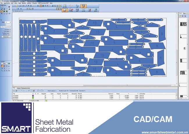 ứng dụng CAD/CAM trong gia công kim loại tấm