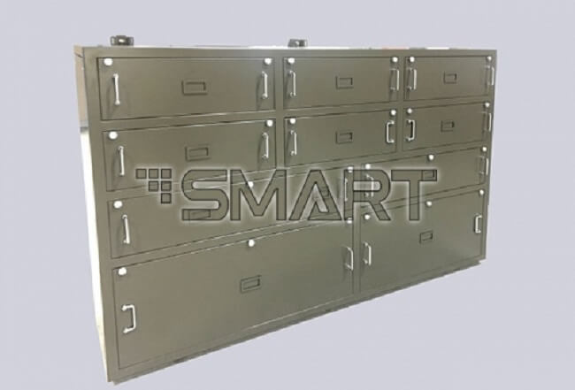 Tủ hộp theo yêu cầu sau khi được sản xuất hoàn thiện tại Smart Việt Nam