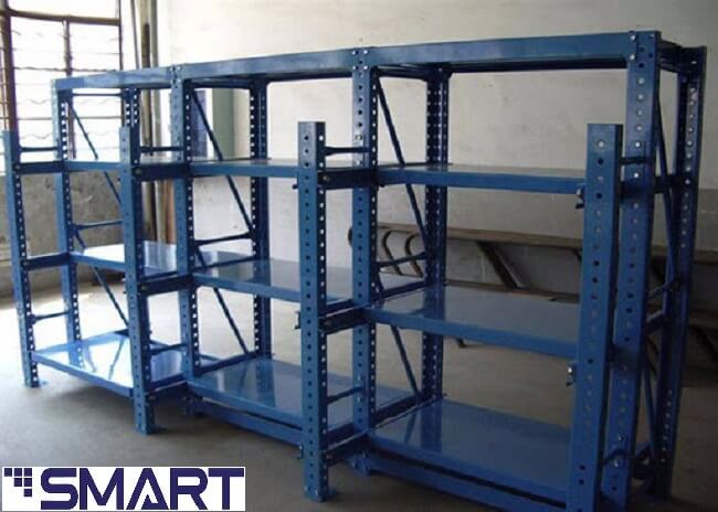 Với kệ lưu trữ khuôn được lưu trữ riêng lẻ ở một vị trí dễ tìm kiếm, an toàn, thân thiện