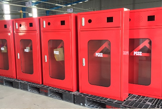 Gia công vỏ tủ cứu hỏa, tủ chữa cháy 